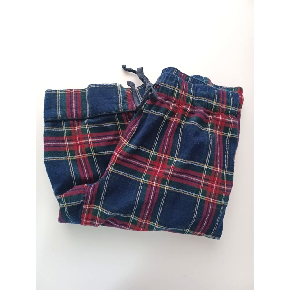 Petite Plume Plaid Flannel‎ Pajama Pants XS Classic Preppy Winter Lounge Comfy